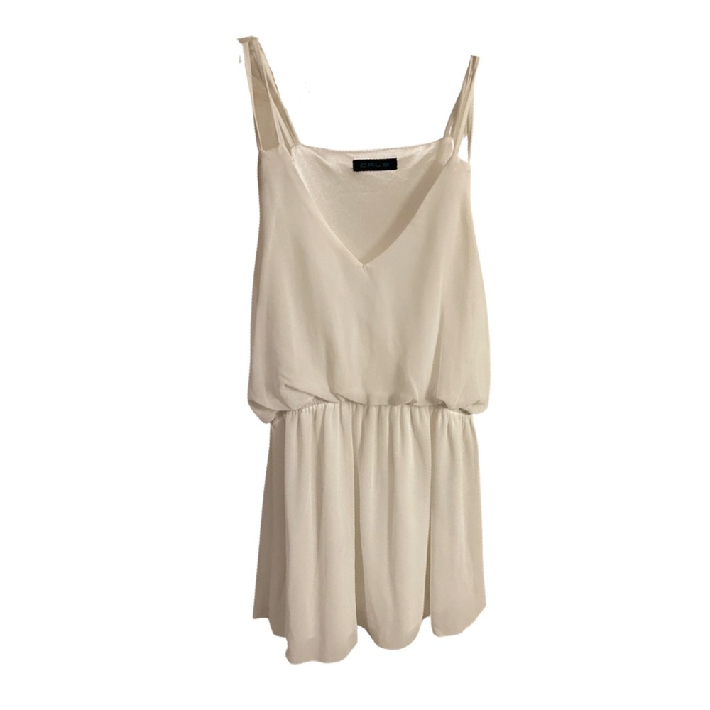 Short, white boutique dress